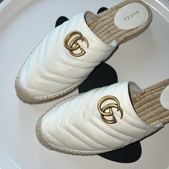 Authentic Gucci Marmont Double G Espadrilles Size us 9 / 40 euro - Picture 2 of 8